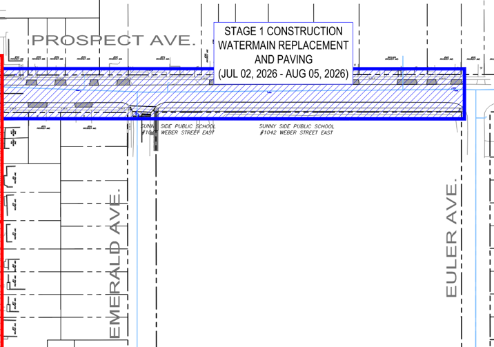 Map of work area