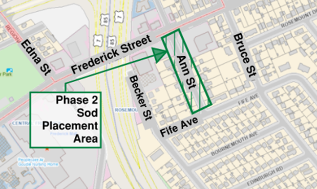 Map of work area