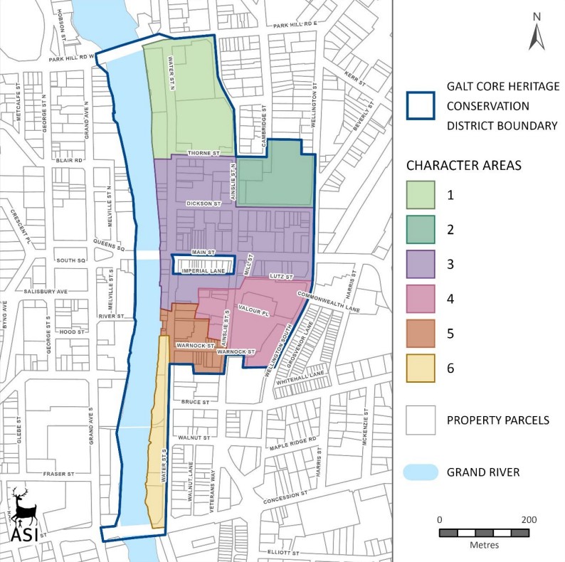 Galt Core HCD Plan Character Map
