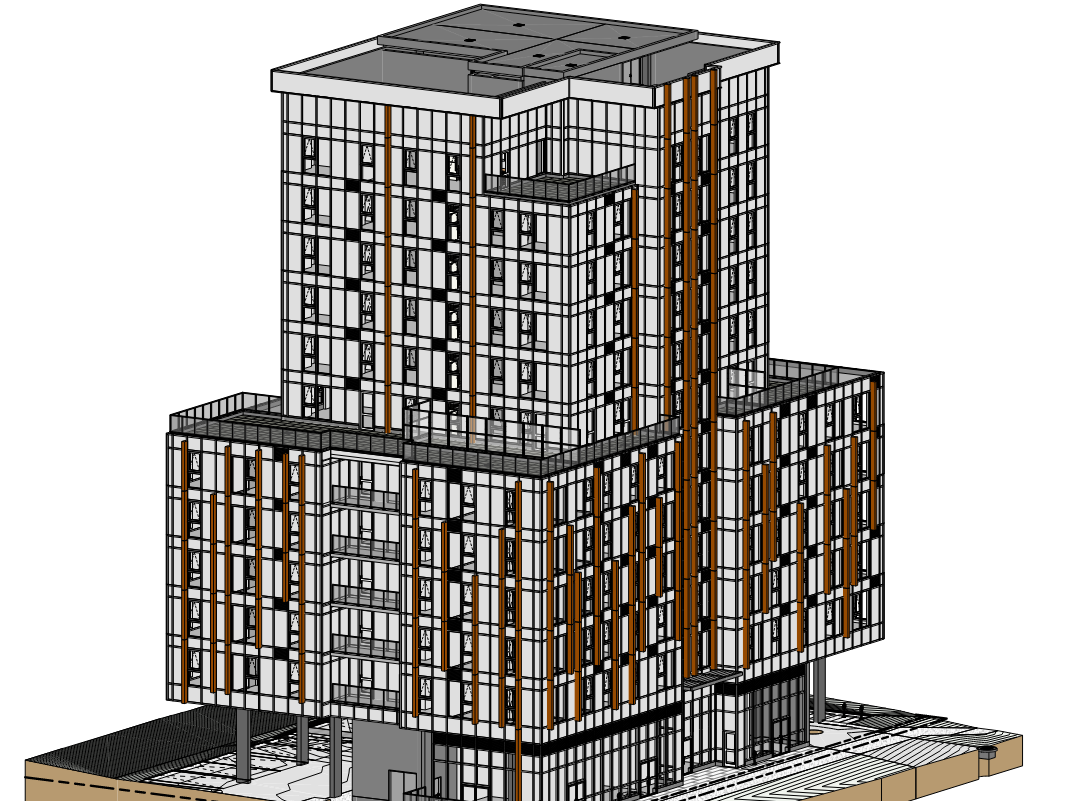 247-251 Hazel St - Rendering of Building