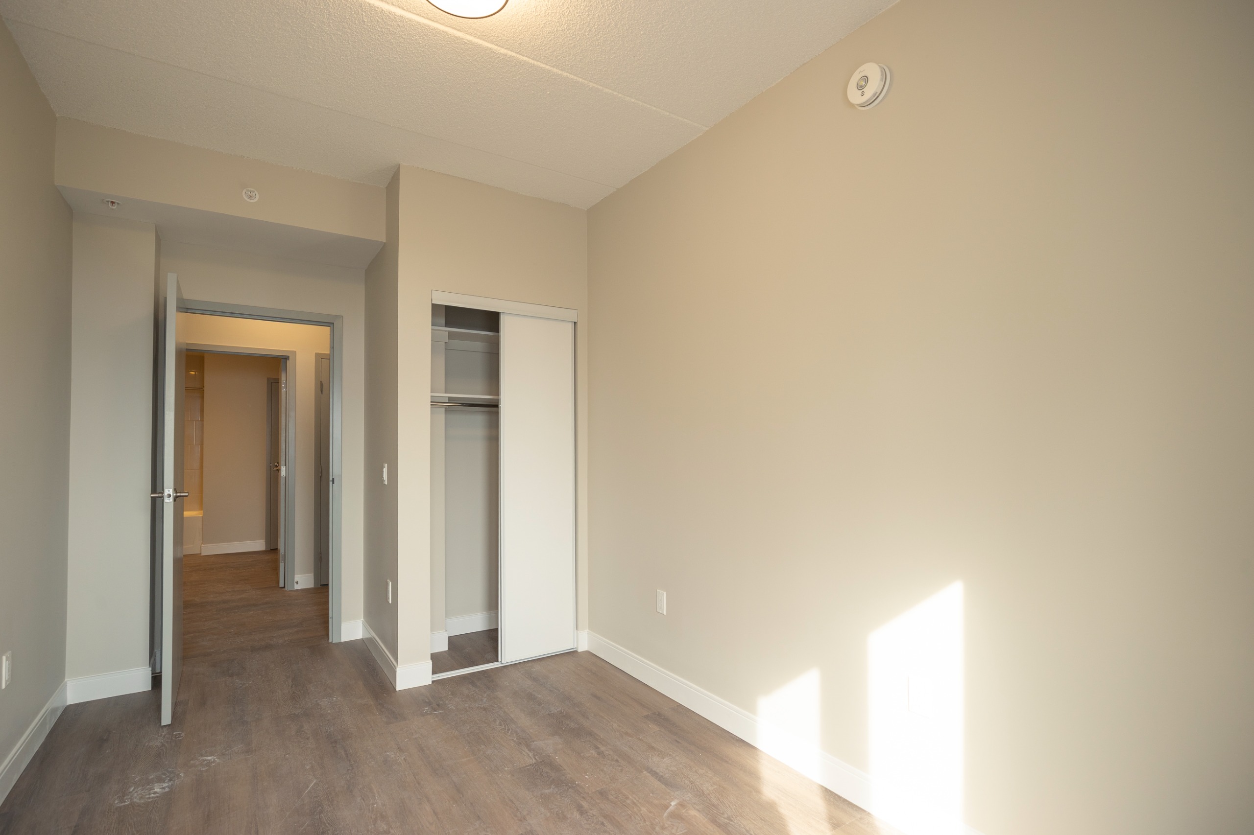 image of a bedroom showing the closet