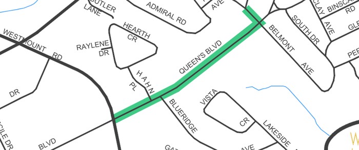 Map of work area