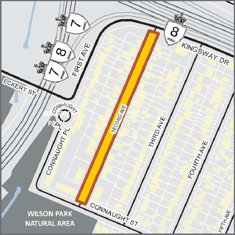 Map of construction area