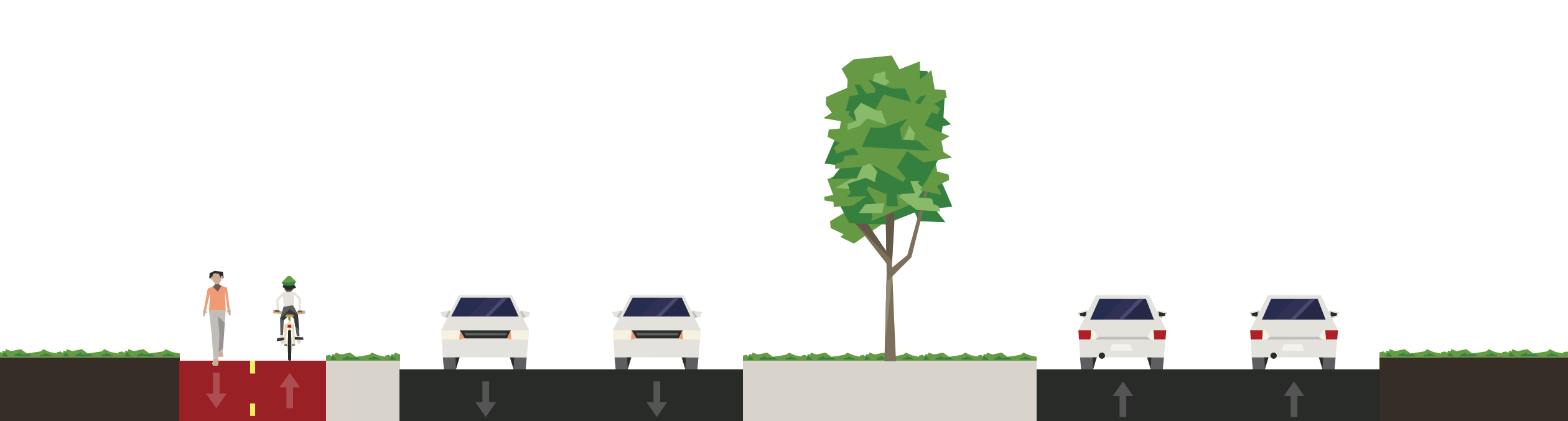 Image of Charles and King multi-use path 