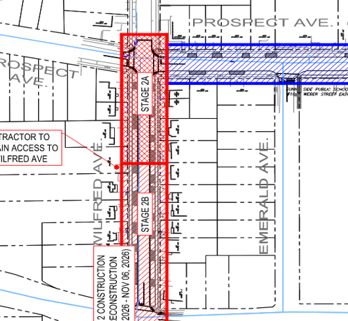 Map of work area