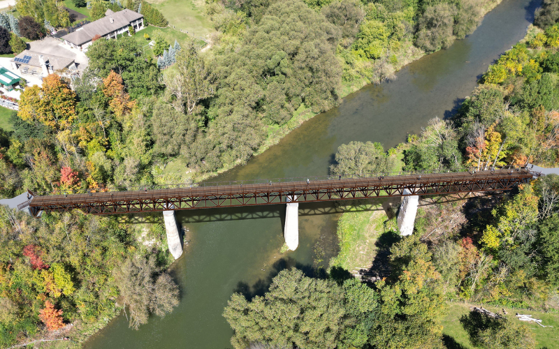 After: Trail with bridge design