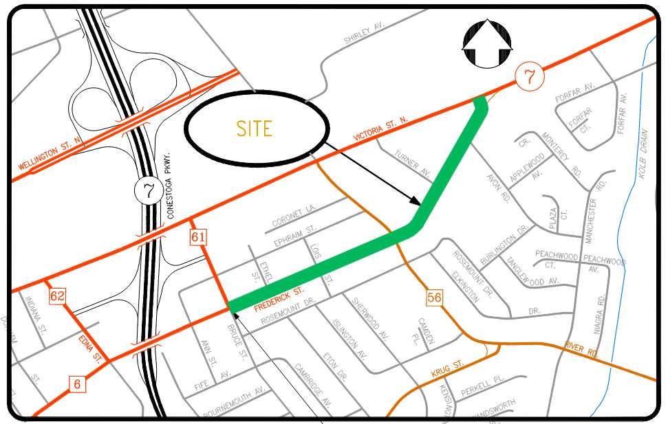 Map of work area