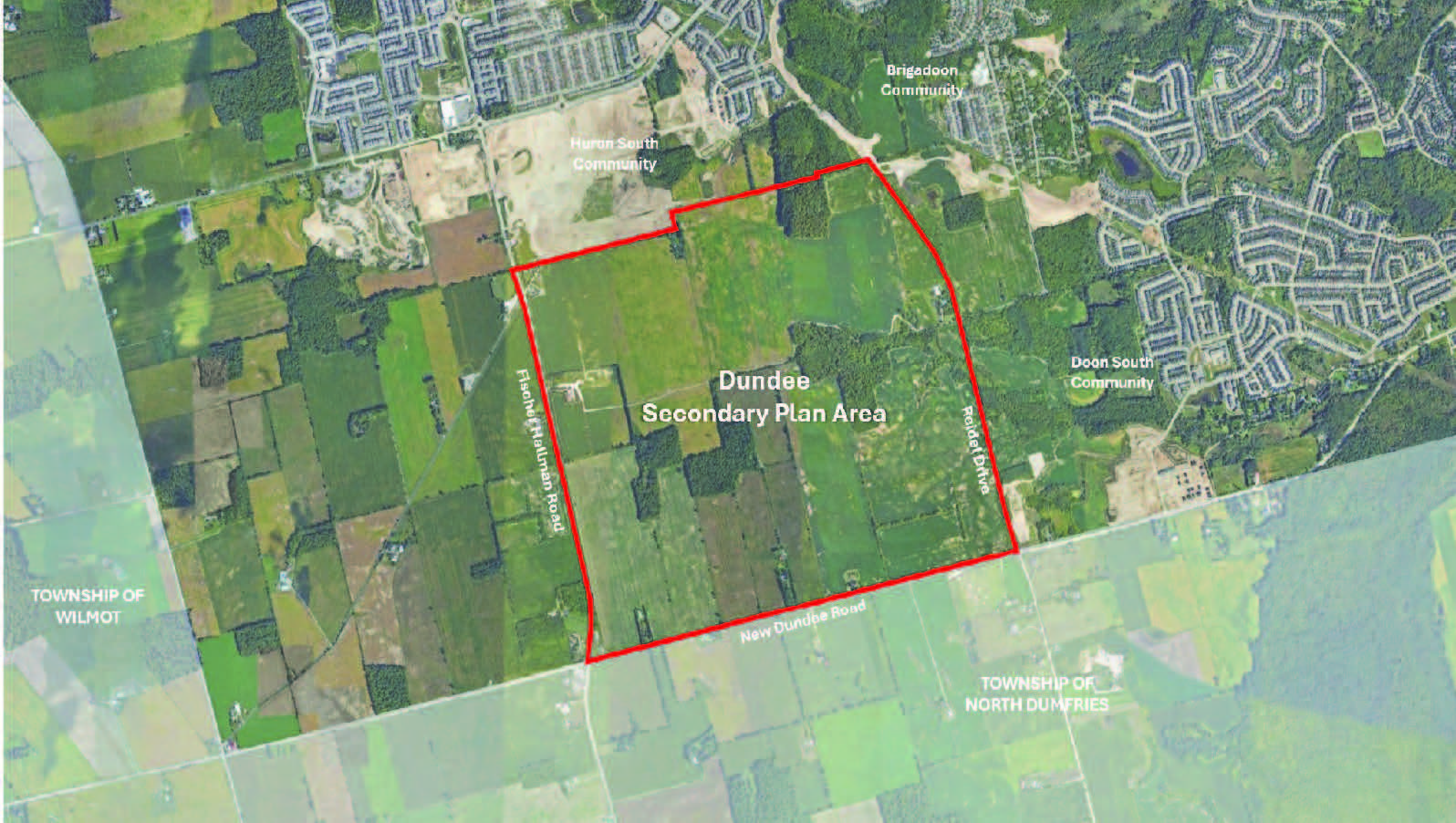 ​Figure 1: Map of Dundee Secondary Plan area
