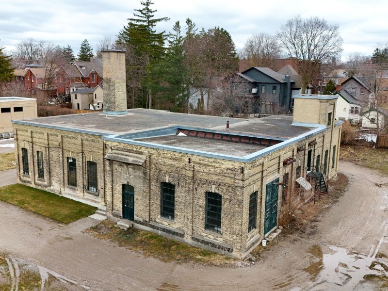 Exterior of the pump station