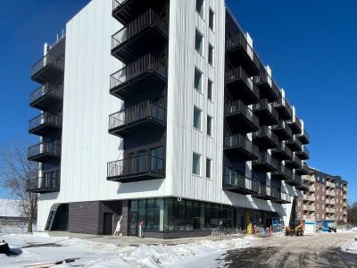 image of the north west corner of the newly constructed 82 wilson building