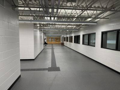 East side hallway at Albert McCormick Community Centre