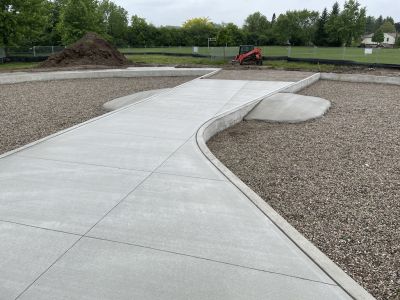 Photo of concrete works